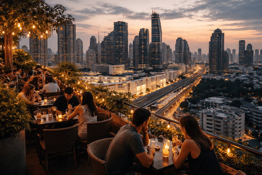 Bangkok Rooftop Bars with the Easiest Malls-and-MRT Access from Khao San Road