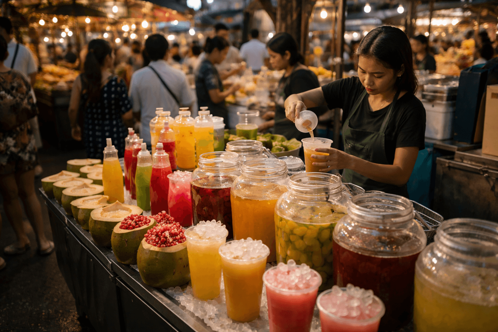 Bangkok Street Food Drinks Guide: Best Thai Beverages to Try at Stalls and Night Markets