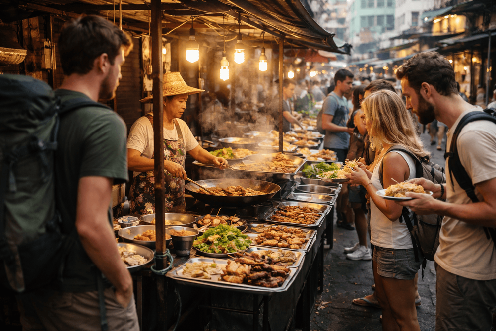 Bangkok Street Food for Early Arrivals and Jet-Lagged Travelers: Where to Eat Before Check-In Near Khao San Road