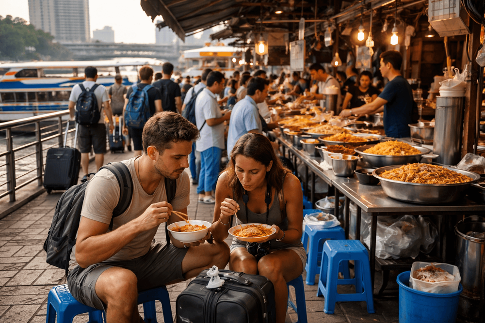 Bangkok Street Food for Ferry, Train, and Airport Transfer Days: Fast Meals Between Sightseeing Stops
