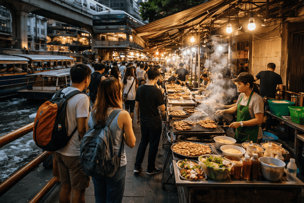 Bangkok Street Food for Late-Night Transit: Where to Eat Before or After Trains, Boats, and Buses