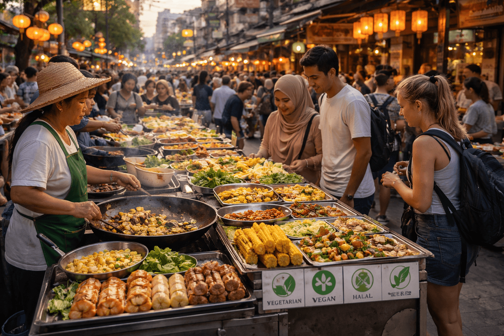 Bangkok Street Food for Special Diets: Vegetarian, Vegan, Halal, and Gluten-Free Options Near Khao San Road