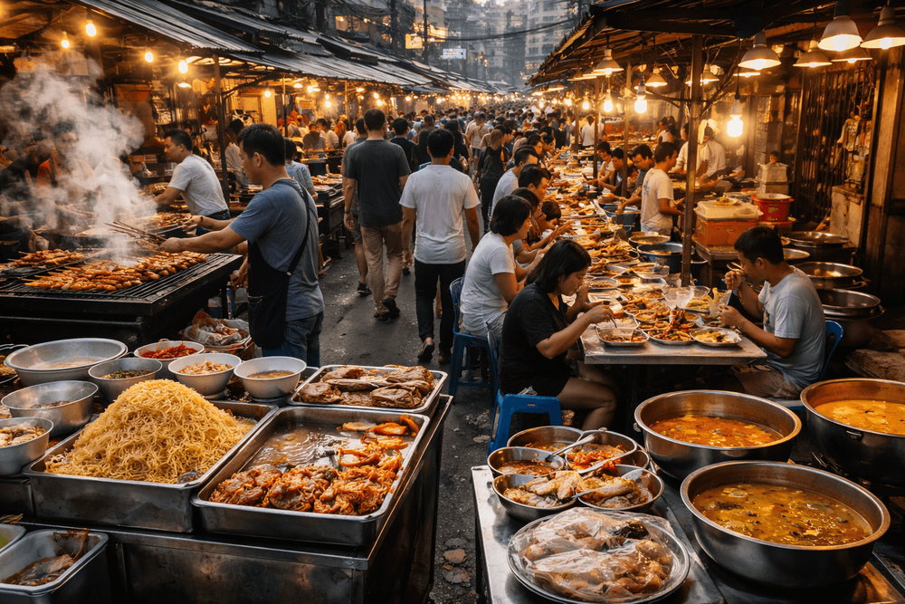 Bangkok Street Food for Specific Cravings: Best Places for Noodles, Grilled Meat, Seafood, and Curries