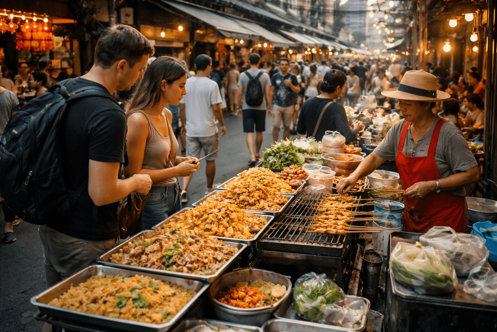 Bangkok Street Food for Travelers on a Budget Near Khao San Road: Cheap Dishes That Fill You Up