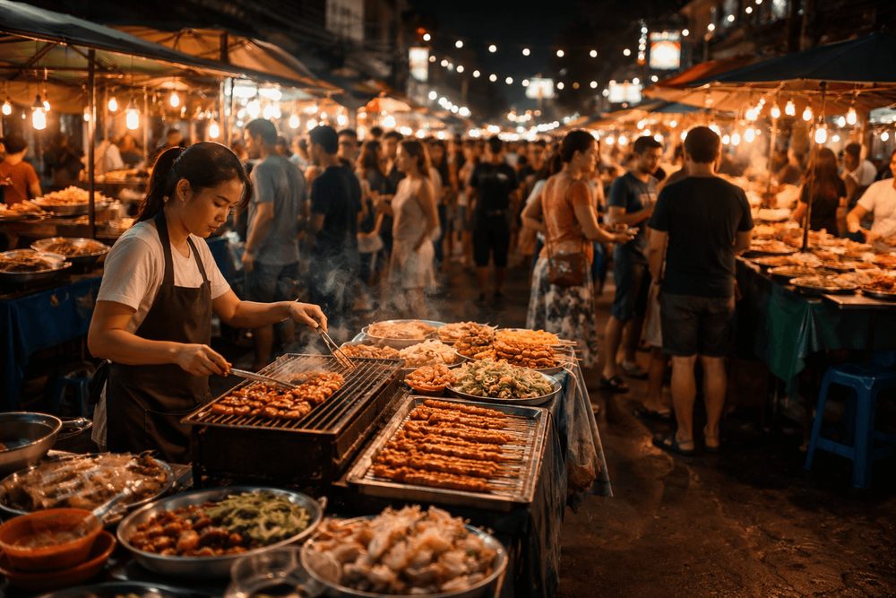 Bangkok Street Food Night Guide: Best Evening Stalls, Markets & Late Eats Near Khao San Road