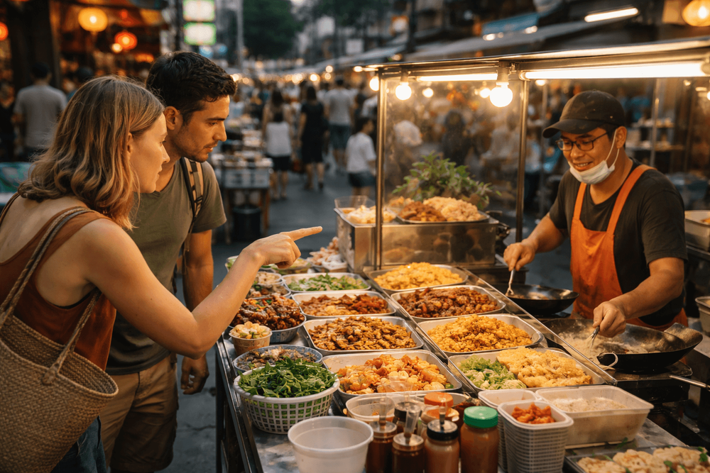 Bangkok Street Food Ordering Guide: How to Read Menus, Point to Dishes, and Avoid Surprises Near Khao San Road