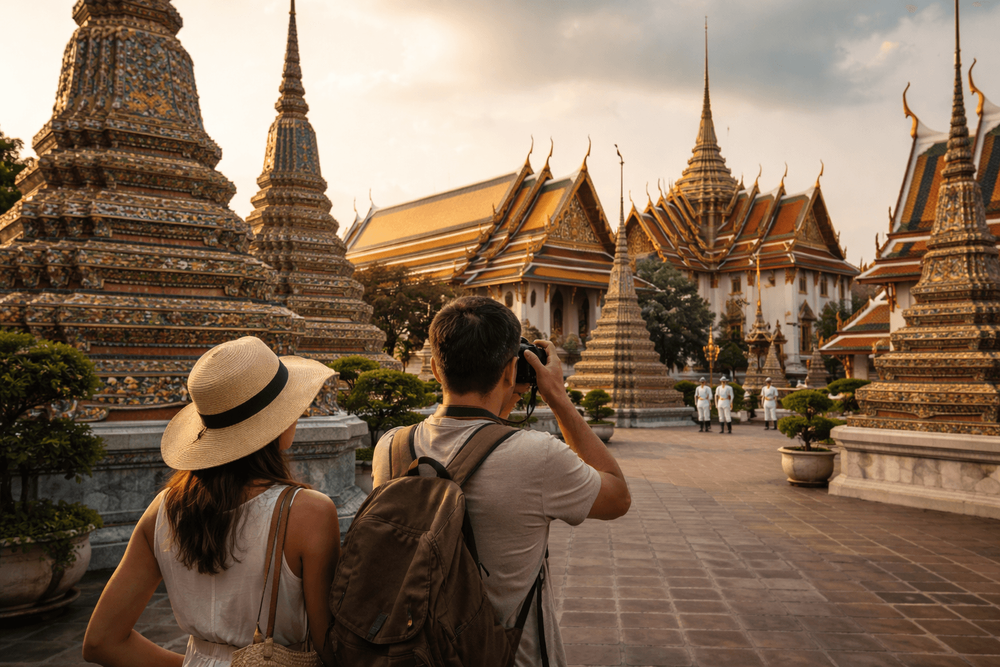 Bangkok Temple Photography Rules and Best Photo Spots: Wat Pho, Grand Palace, and Golden Mount