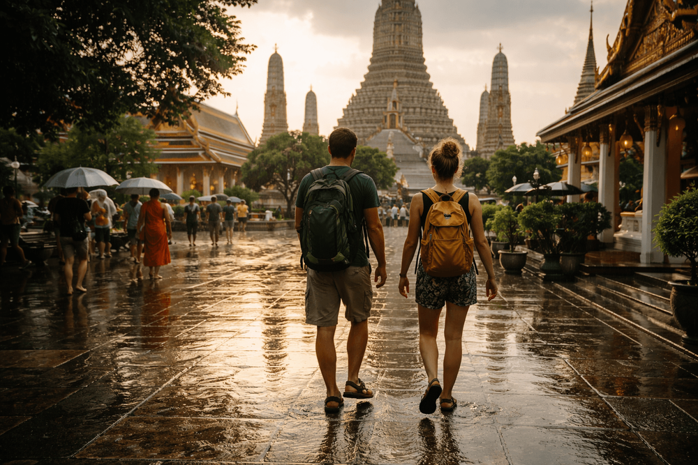 Bangkok Temple Run After Rain: Monsoon-Day Routing, Footwear, and Backup Plans from Khao San Road