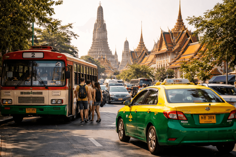 Bangkok Temple Run by Local Bus and Taxi: The Easiest Non-Ferry Route from Khao San Road