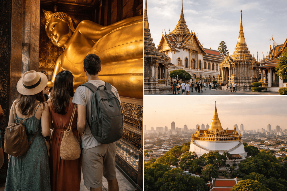 Bangkok Temple Run for Art and Architecture Lovers: What to Notice at Wat Pho, the Grand Palace, and Golden Mount