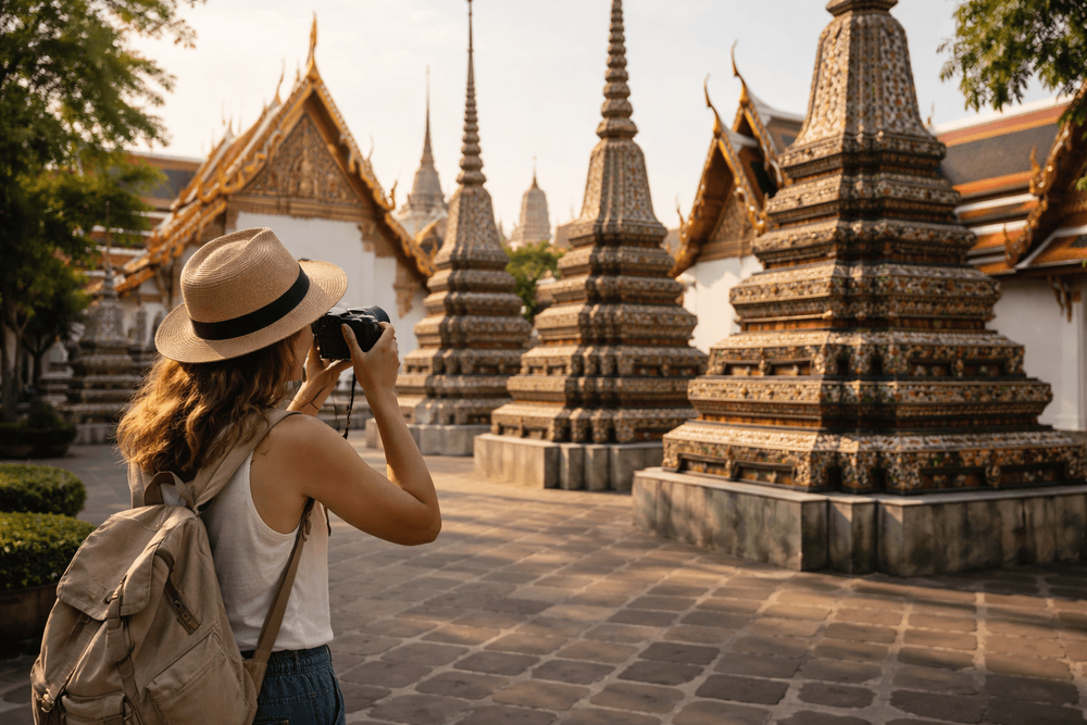 Bangkok Temple Run for Art and Photo Lovers: Best Angles, Quiet Corners, and Framing Tips at Wat Pho, the Grand Palace, and Golden Mount