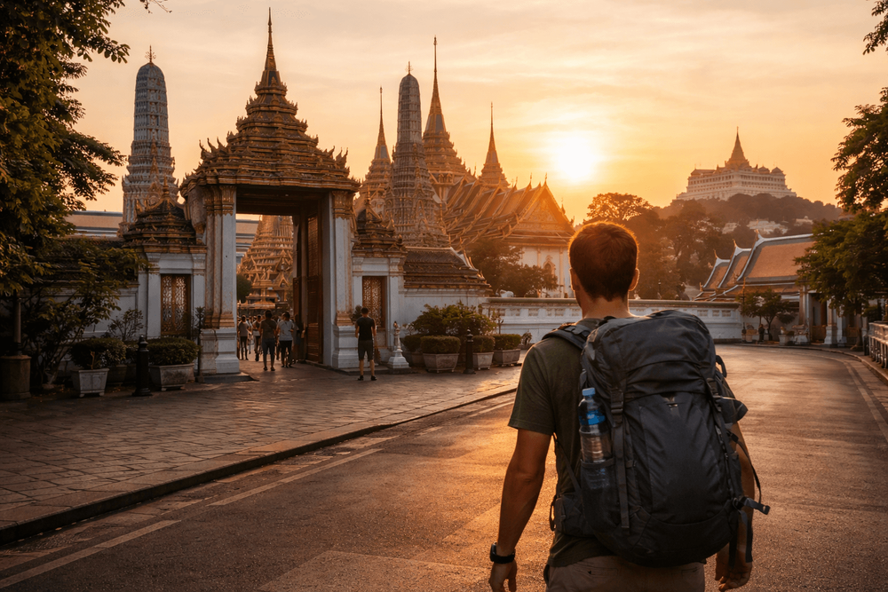 Bangkok Temple Run for Early Risers: Best Sunrise Order for Wat Pho, the Grand Palace, and Golden Mount from Khao San Road