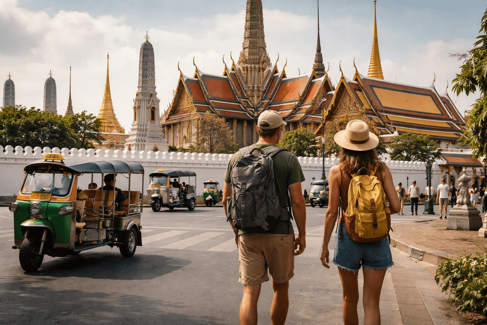 Bangkok Temple Run for First-Timers: Budget, Transit, and Breaks Between Wat Pho, Grand Palace, and Golden Mount