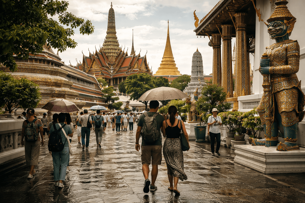 Bangkok Temple Run for Heat and Rain: Shade, Rest Stops, and the Best Order to Visit Wat Pho, Grand Palace, and Golden Mount