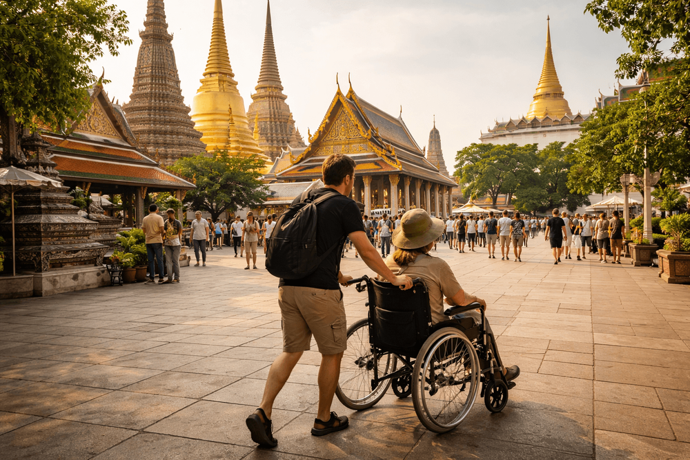 Bangkok Temple Run for Limited Mobility Travelers: Step-Free Planning for Wat Pho, the Grand Palace, and Golden Mount from Khao San Road