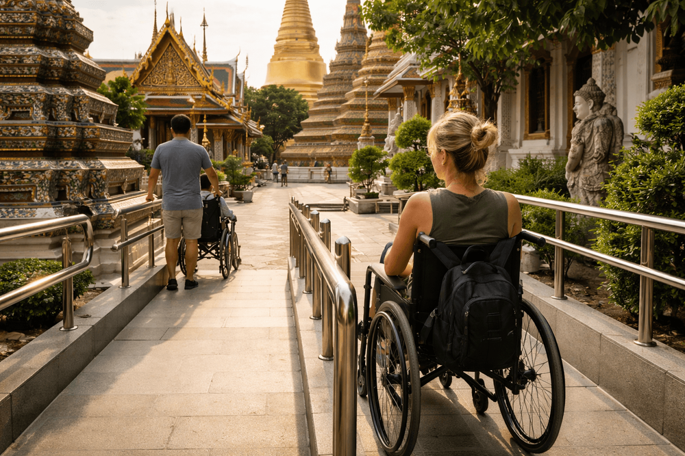 Bangkok Temple Run for Mobility-Limited Travelers: Wheelchair Access, Lifts, and Low-Step Alternatives from Khao San Road