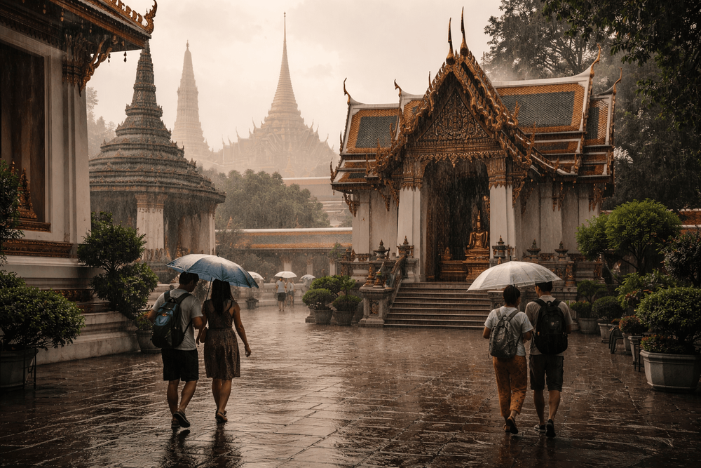 Bangkok Temple Run for Rain or Shine: What to Do If Wat Pho, the Grand Palace, or Golden Mount Get Caught in Weather Delays
