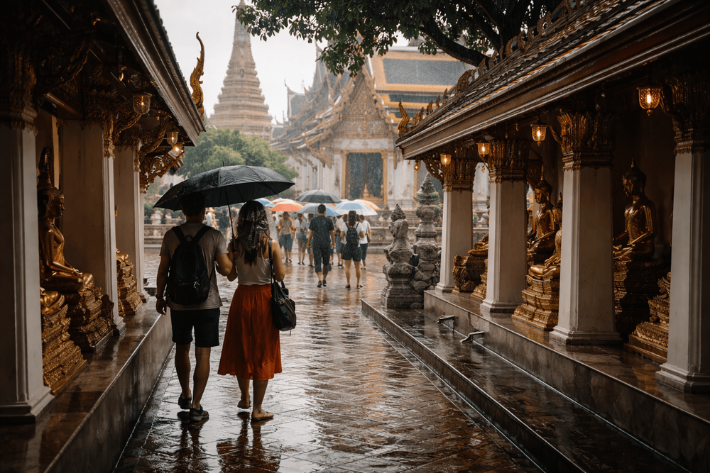 Bangkok Temple Run for Rainy-Morning Backup Plans: Covered Walks, Indoor Breaks, and Flexible Order from Khao San Road