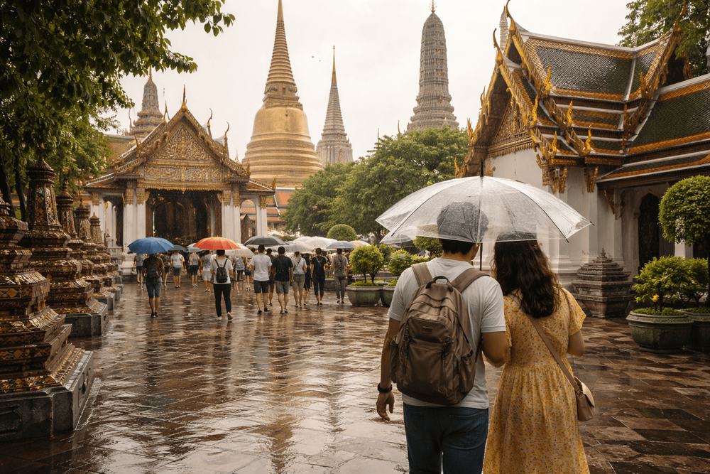 Bangkok Temple Run for Rainy Season: How to Visit Wat Pho, Grand Palace, and Golden Mount Without Getting Soaked