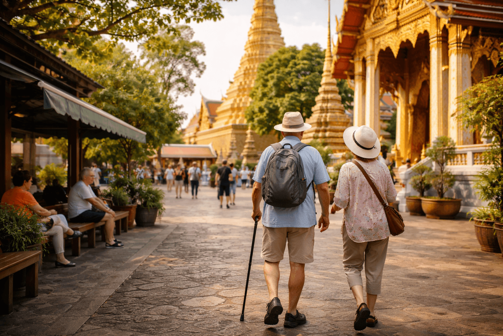 Bangkok Temple Run for Seniors and Slow Walkers: Accessible Routes, Rest Stops, and Easy Timing from Khao San Road
