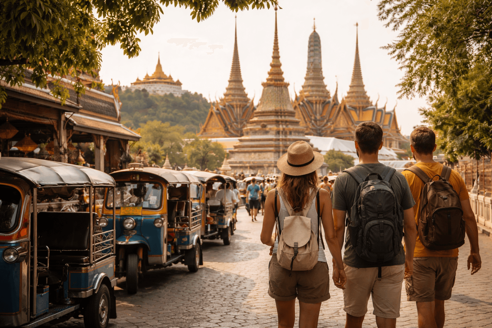 Bangkok Temple Run for Slow Travelers: A Relaxed Half-Day Visit to Wat Pho, Grand Palace, and Golden Mount from Khao San Road