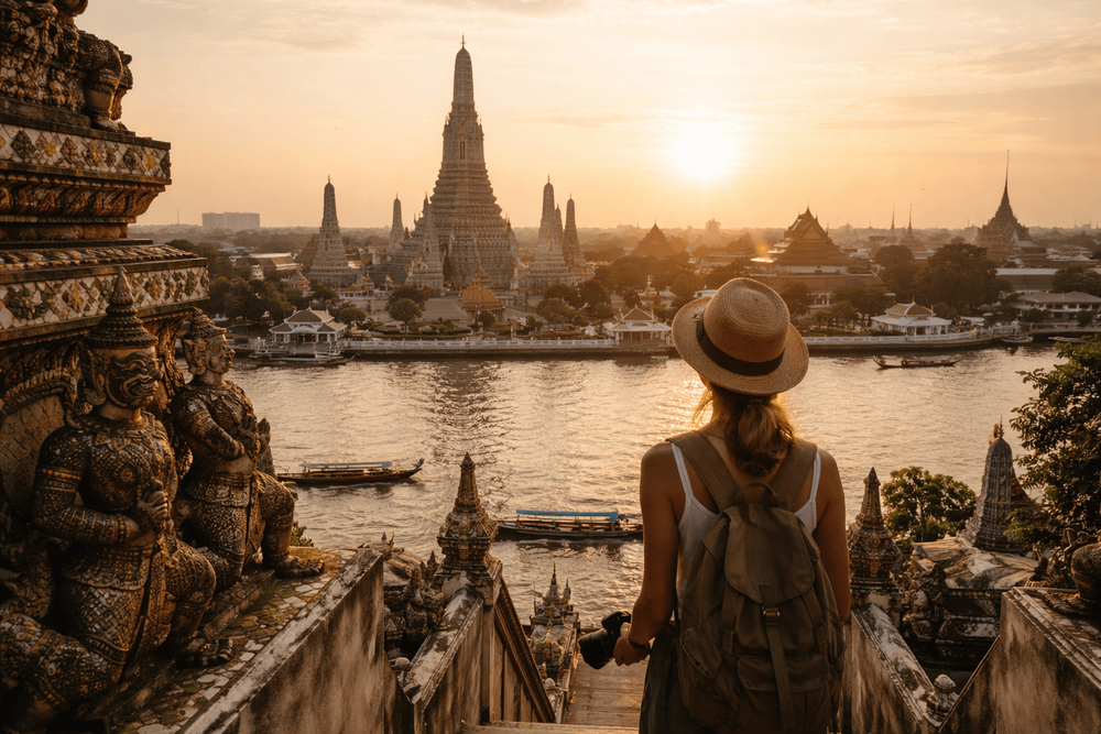 Bangkok Temple Run for Sunrise and Sunset: The Best Light, Heat, and Crowd Strategy from Khao San Road
