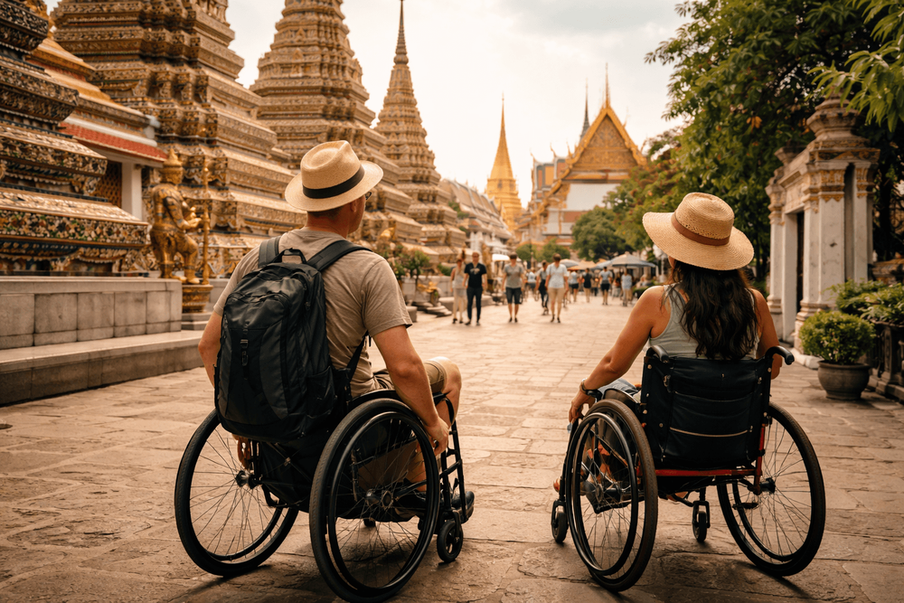 Bangkok Temple Run for Wheelchair Users: Accessible Ways to See Wat Pho, the Grand Palace, and Golden Mount from Khao San Road