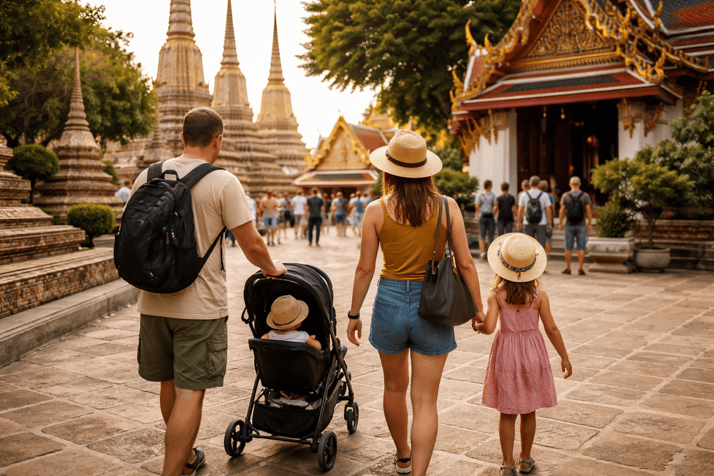Bangkok Temple Run from Khao San Road with Kids: Strollers, Breaks, and Easy Temple Logistics