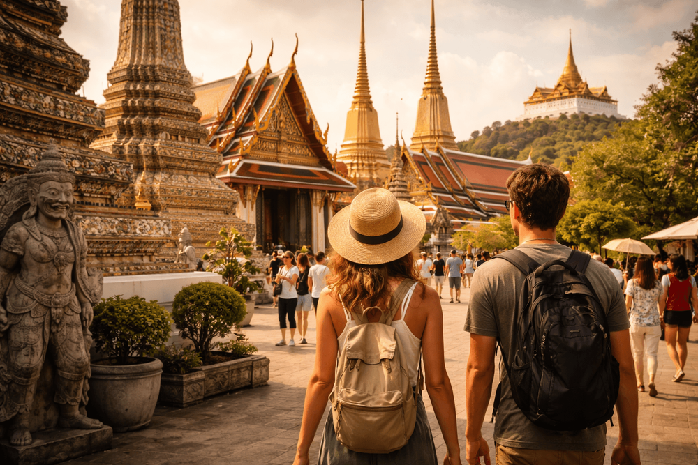 Bangkok Temple Run in Afternoon Heat: How to Do Wat Pho, Grand Palace, and Golden Mount Without Burning Out