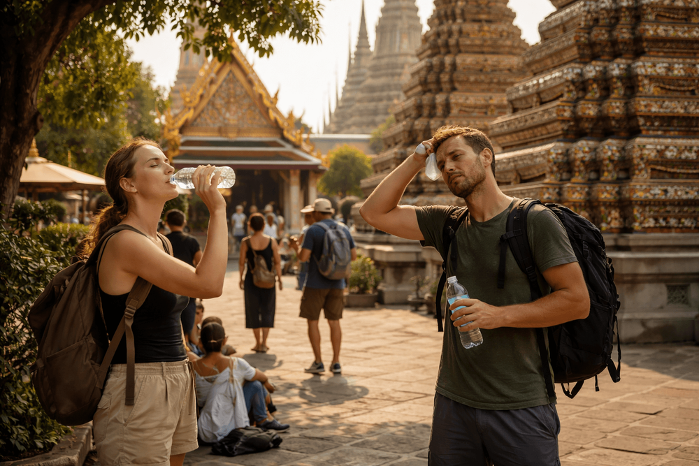 Bangkok Temple Run in Peak Heat: Shade, Water Breaks, and How to Avoid Temple Fatigue from Khao San Road