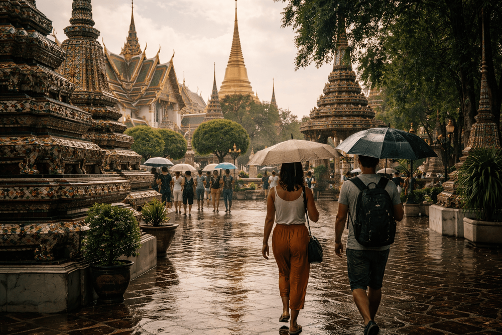 Bangkok Temple Run in the Rainy Season: Covering Wat Pho, the Grand Palace, and Golden Mount Without the Stress