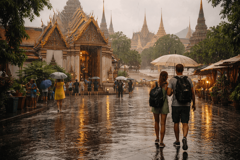 Bangkok Temple Run in the Rainy Season: How to Visit Wat Pho, the Grand Palace, and Golden Mount from Khao San Road