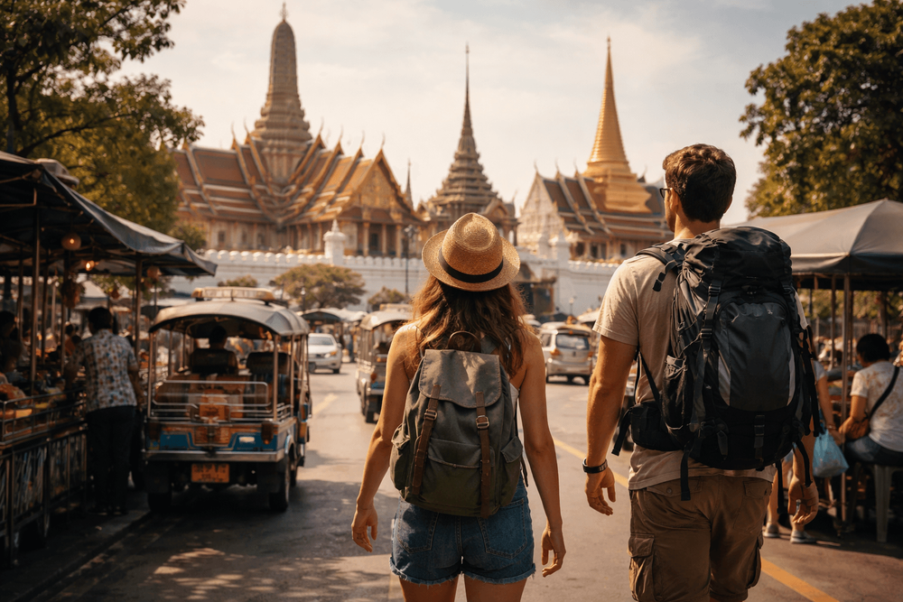 Bangkok Temple Run on a Tight Schedule: A 3-Hour Route from Khao San Road to Wat Pho, the Grand Palace, and Golden Mount