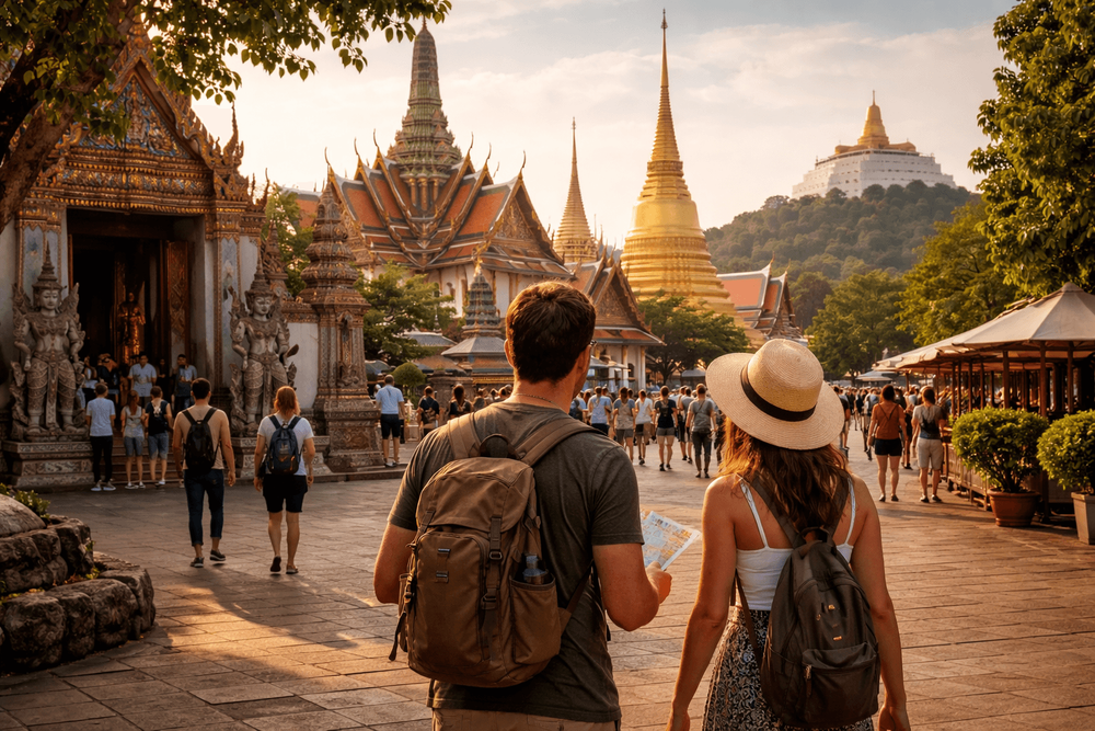 Bangkok Temple Run on a Tight Schedule: A Half-Day Visit to Wat Pho, the Grand Palace, and Golden Mount from Khao San Road