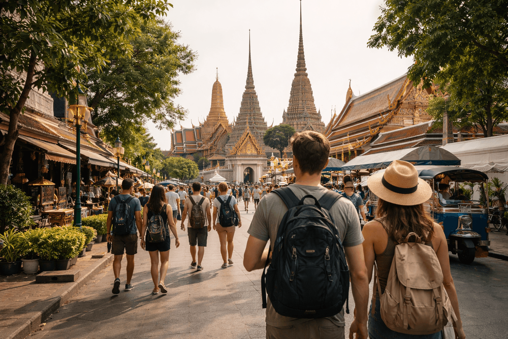 Bangkok Temple Run on Foot: A Walkable Route from Khao San Road to Wat Pho, the Grand Palace, and Golden Mount
