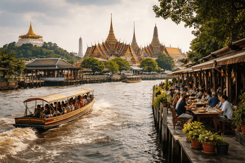 Bangkok Temple Run with a Canal-and-River Break: How to Pair Wat Pho, the Grand Palace, and Golden Mount with a Scenic Lunch Stop