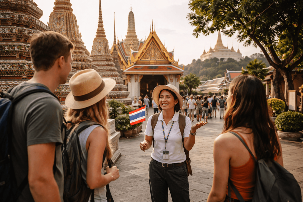 Bangkok Temple Run with a Guide: When a Tour Makes Wat Pho, the Grand Palace, and Golden Mount Easier from Khao San Road