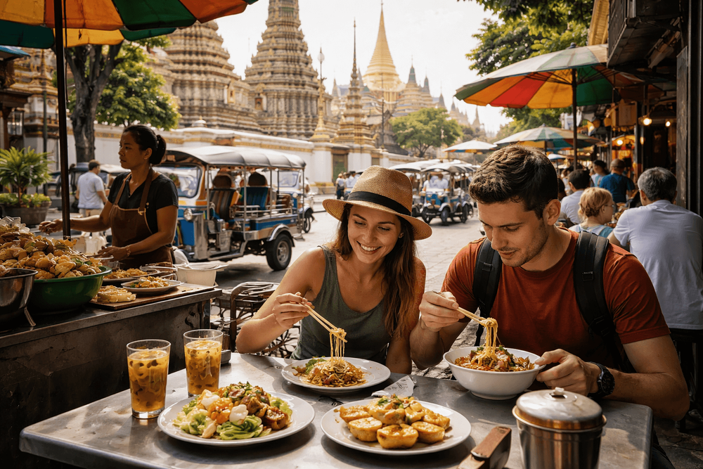 Bangkok Temple Run with a Lunch Stop: Where to Eat Between Wat Pho, the Grand Palace, and Golden Mount