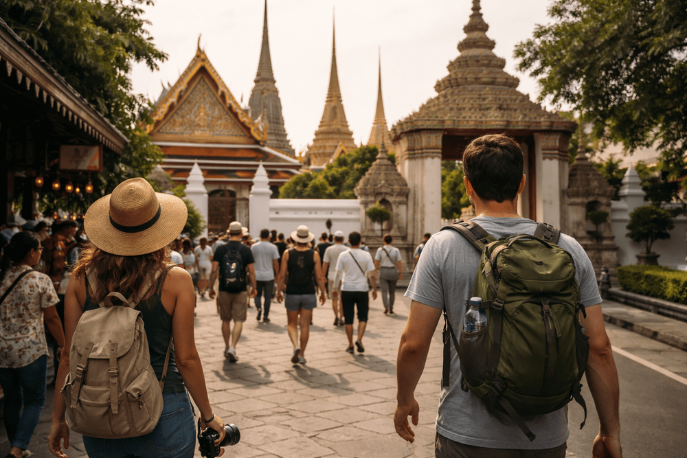 Bangkok Temple Run with Timed Entry Tips: How to Avoid Queues at Wat Pho, the Grand Palace, and Golden Mount from Khao San Road
