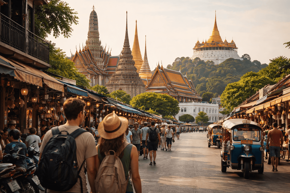 Bangkok Temple Run Without Temple Fatigue: A Shorter Version of Wat Pho, the Grand Palace, and Golden Mount from Khao San Road