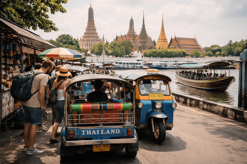 Bangkok Temple Run Without Walking Too Much: Short-Hop Transport Plan for Wat Pho, the Grand Palace, and Golden Mount from Khao San Road