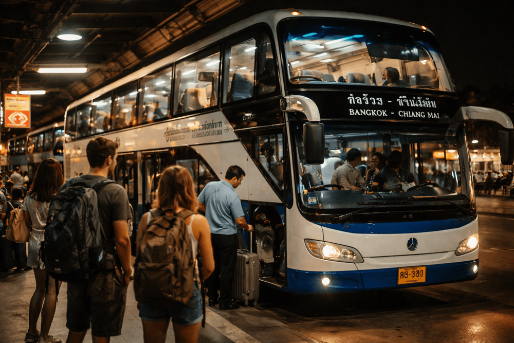 Bangkok to Chiang Mai on the VIP Overnight Bus: Routes, Operators, and Seat Types Explained