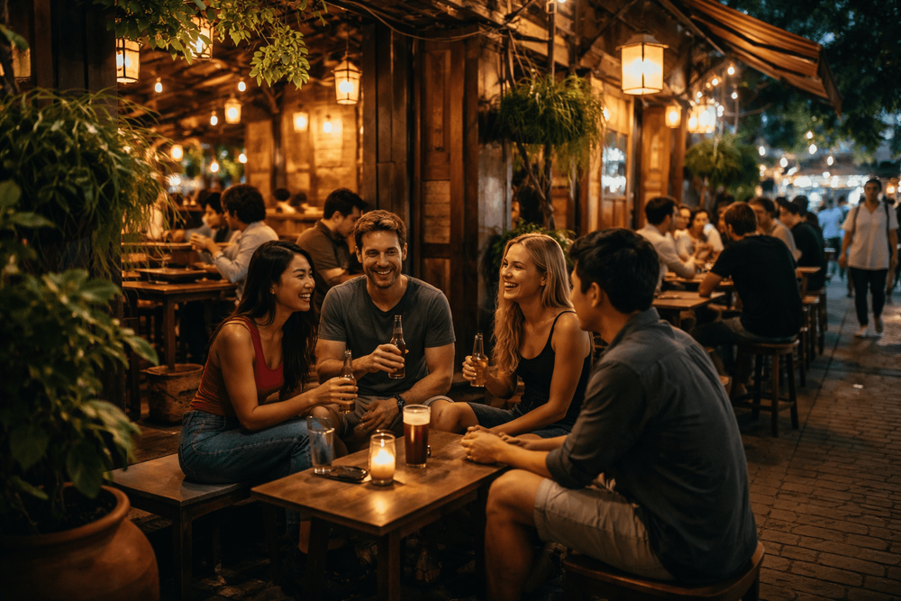 Banglamphu Late-Night Bars for Small Groups: Where to Go After Dinner Without the Khao San Crowd