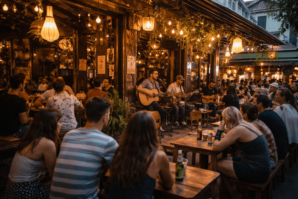 Banglamphu Live Music Pubs and Acoustic Bars: A Walkable Night Out Near Khao San Road