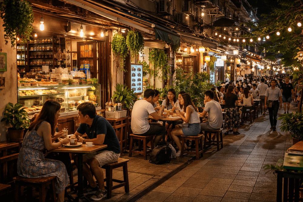 Banglamphu Nightlife for Non-Drinkers: Late Cafes, Dessert Spots, and Chill Evening Hangouts
