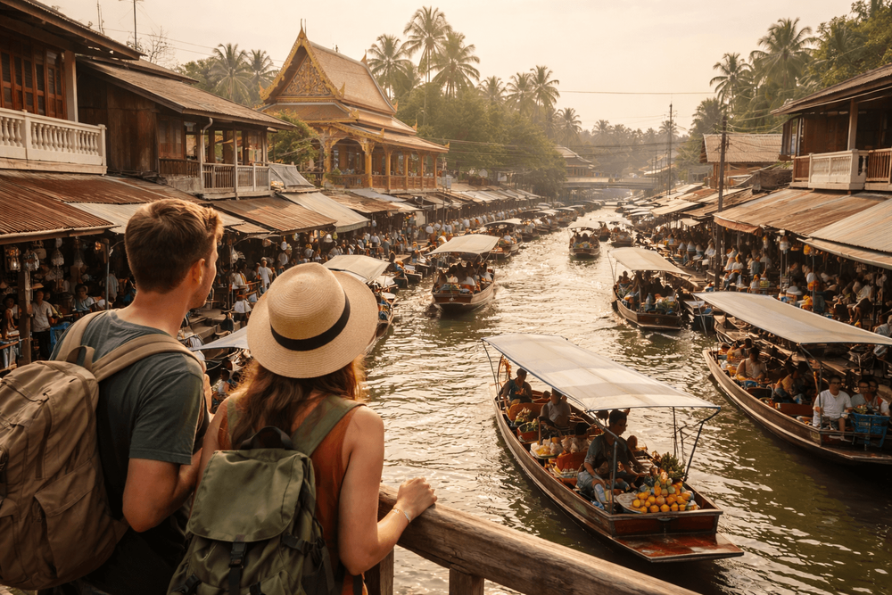 Best Amphawa Day Trip from Bangkok for Backpackers: Floating Market, Canal Boats, and Temple Stops