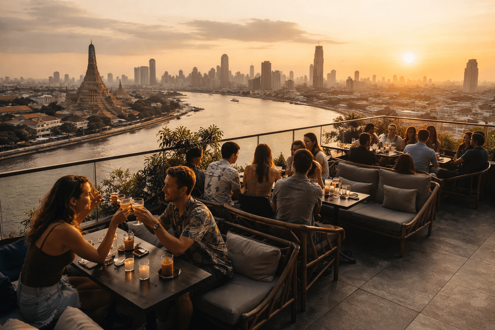 Best Bangkok Rooftop Bars for Early Sunset Cocktails Worth the Ride from Khao San Road