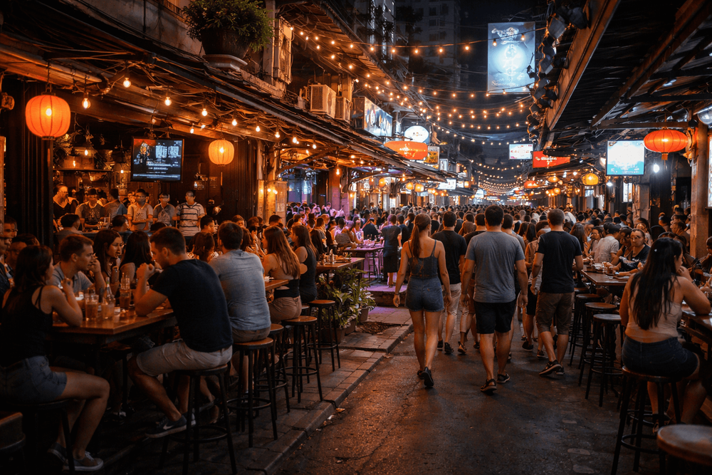Best Bars and Nightlife on Lower Sukhumvit: Nana and Asok for Drinks, Live Music, and Late-Night Food