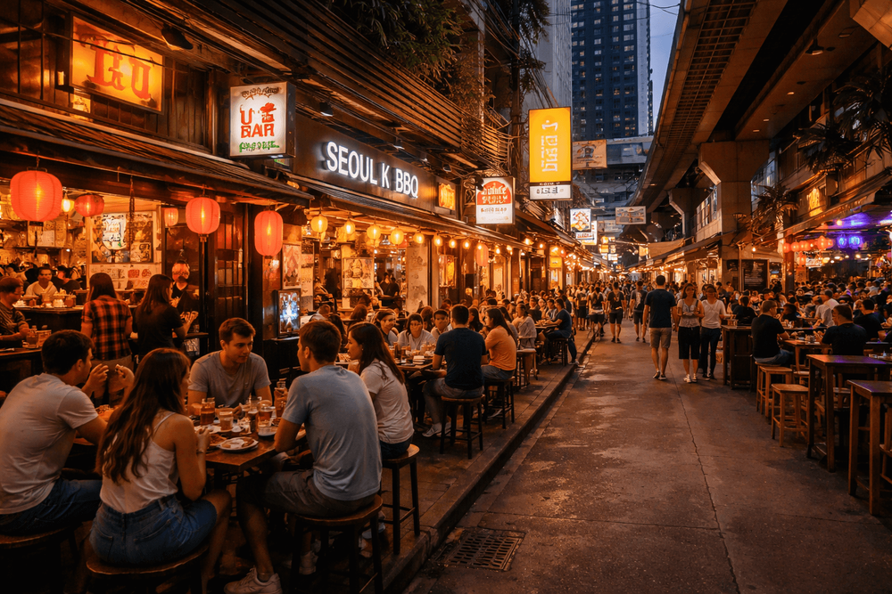 Best Bars and Nightlife on Sukhumvit Soi 12: Korean-Inspired Spots, Beer Bars, and Easy BTS Access