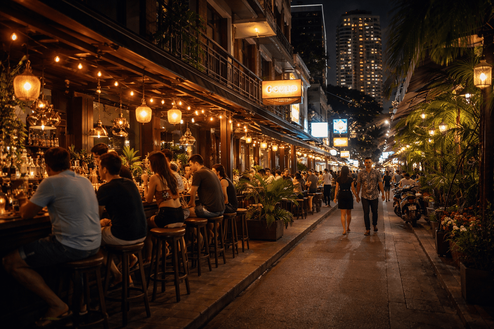 Best Bars and Nightlife on Sukhumvit Soi 24: After-Dinner Drinks, Hotel Bars, and Date-Night Spots